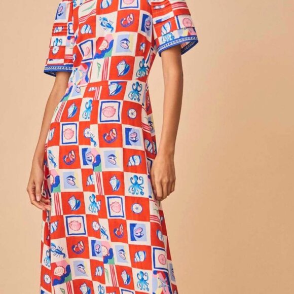 Hunter Bell Casey Dress in Sea Tiles NWT - Picture 1 of 7